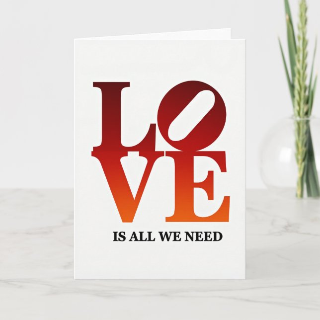 Heartfelt Graphic Love Card (Front)