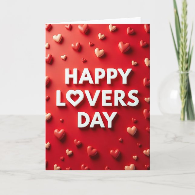 Heartfelt Graphic Lovers Card (Front)