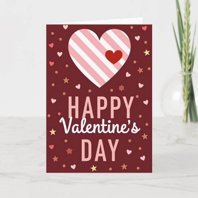 Heartfelt Graphic Valentines Card (Front)