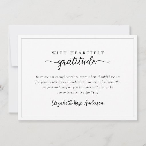 Heartfelt Gratitude Funeral Thank You Card Zazzle(02)