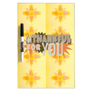Heartfelt Gratitude: "Thankful For You" with Love, Dry-Erase Board