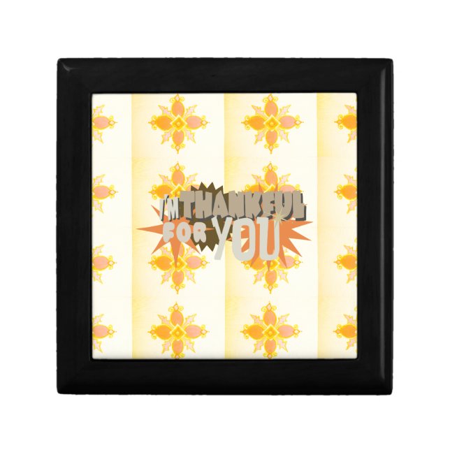 Heartfelt Gratitude: "Thankful For You" with Love, Gift Box (Front)