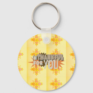 Heartfelt Gratitude: "Thankful For You" with Love, Keychain