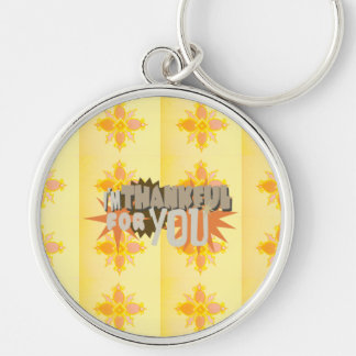 Heartfelt Gratitude: "Thankful For You" with Love, Keychain