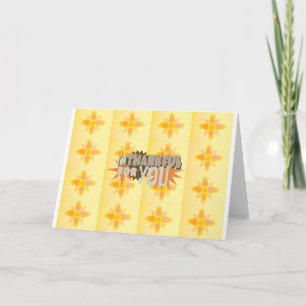 Heartfelt Gratitude: "Thankful For You" with Love, Letterpress Thank You Card