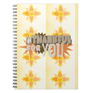 Heartfelt Gratitude: "Thankful For You" with Love, Notebook