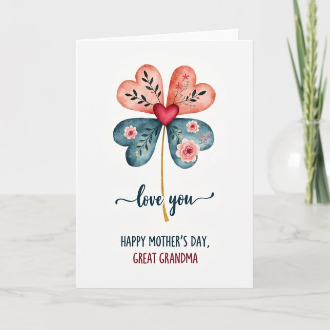 Heartfelt Great Grandma Card (Front)
