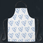 Heartfelt Hanukkah Apron<br><div class="desc">Embrace the radiant spirit of celebration with our Heartfelt Hanukkah design. This casually elegant piece features a hand-drawn heart adorned with the timeless Shield of David, symbolizing unity and tradition. Celebrate the Festival of Lights in style with this design that beautifully combines simplicity and meaning. Wear it proudly and share...</div>