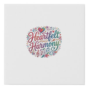 Heartfelt Harmony T-Shirt – Elegant Love & Unity G Faux Canvas Print