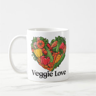 Heartfelt Harvest: A Vegetable Love Affair Coffee Mug