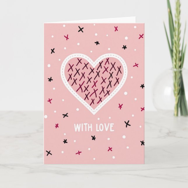 Heartfelt Hugs And Kisses Card (Front)