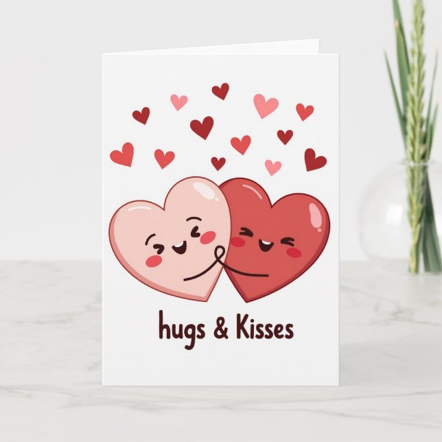 Heartfelt Hugs Kisses Card (Front)