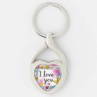 Heartfelt 'I Love You' Heart-Shaped Keychain