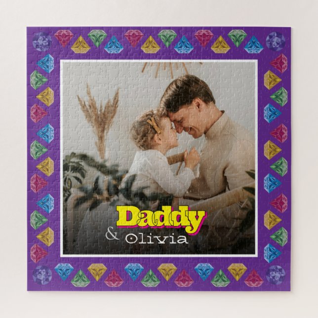 Heartfelt Keepsake for Dad – Personalized Photo Jigsaw Puzzle (Vertical)
