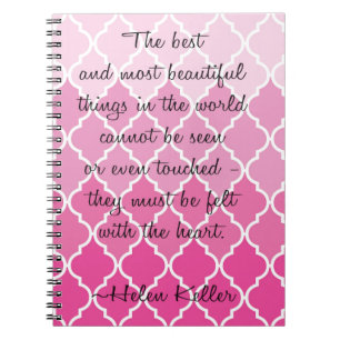 Heartfelt Keller Quote Notebook