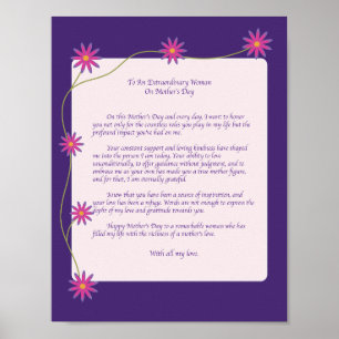 Heartfelt Letter to Mother Figure Poster