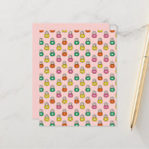 Heartfelt Locks Pattern Flat Paper Sheet II