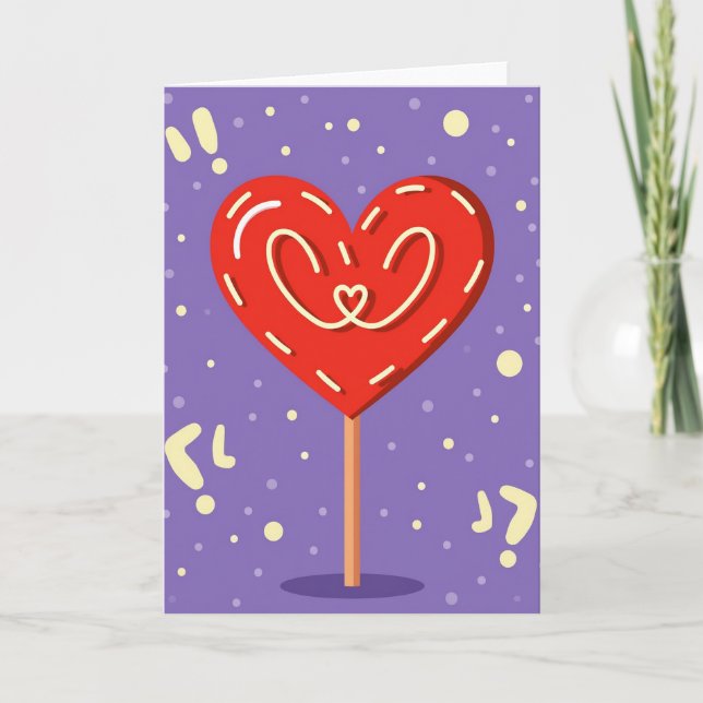 Heartfelt Lollipop Art Card (Front)