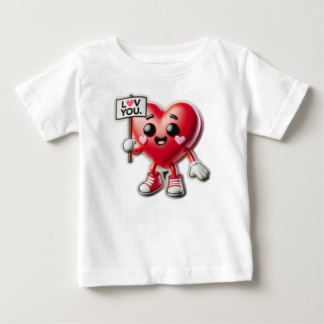 Heartfelt Love Baby T-Shirt (Front)