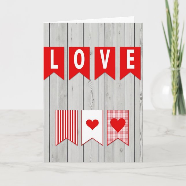 Heartfelt Love Banner Card (Front)