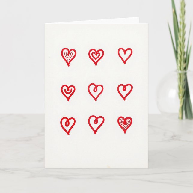 Heartfelt Love Greeting Card (Front)