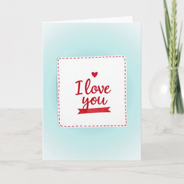 Heartfelt Love Keepsake Card (Front)