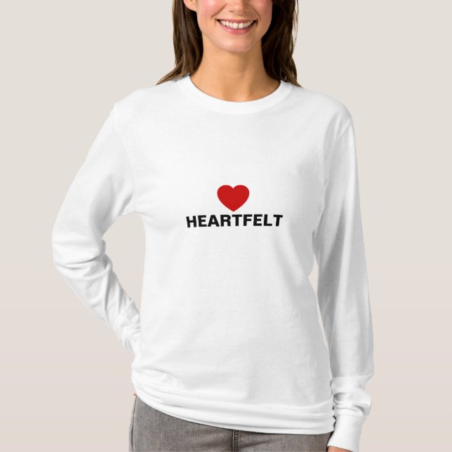 Heartfelt Love Minimalist T-Shirt (Front)