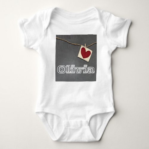 Heartfelt Love Olivia Baby Bodysuit Baby Bodysuit