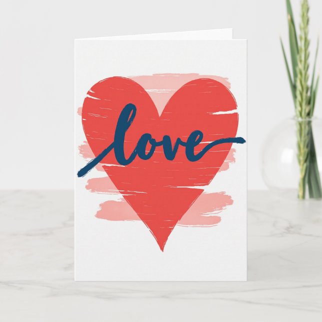 Heartfelt Love Painting Card (Front)