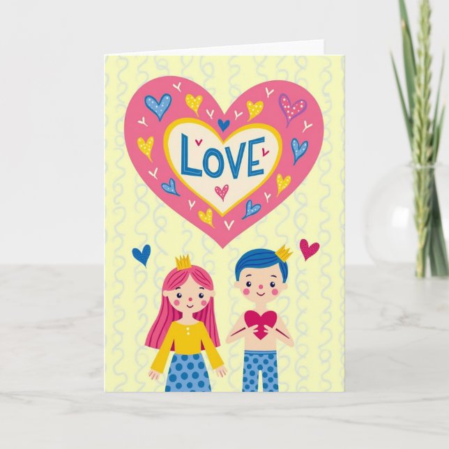 Heartfelt Love Story Card (Front)