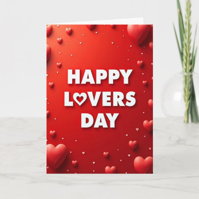 Heartfelt Lovers Day Card (Front)