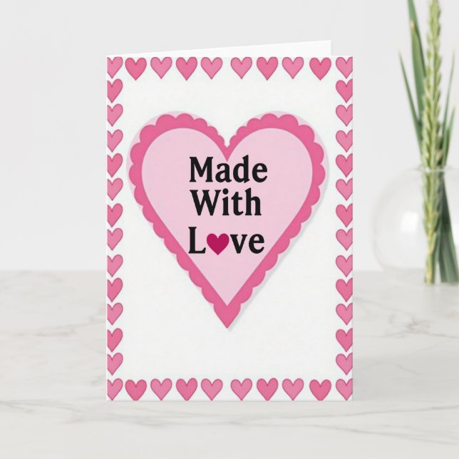 Heartfelt Made With Love Card (Front)