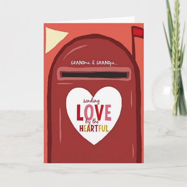 Heartfelt Mailbox Grandma Grandpa Card (Front)