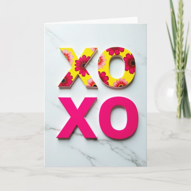 Heartfelt Marble Xoxo Card (Front)