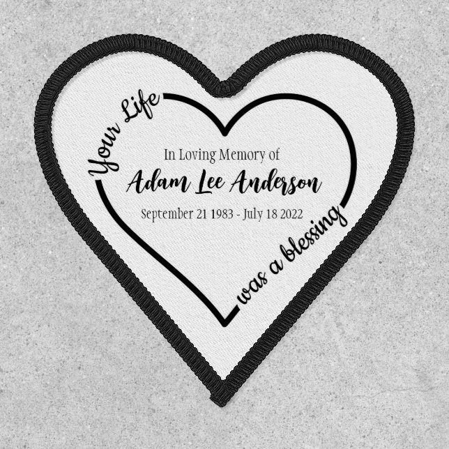 Heartfelt Memorial Patch (Front)