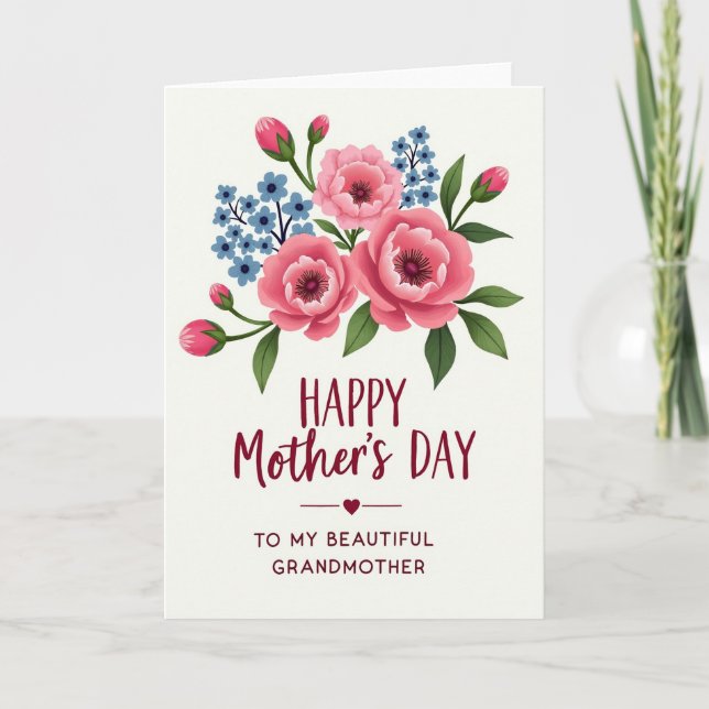 Heartfelt Message Mothers Day Card (Front)