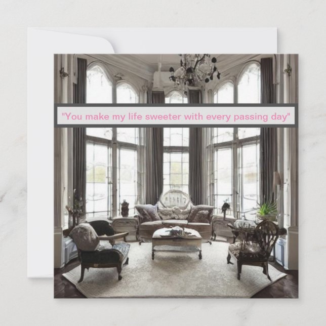 Heartfelt Message: "Write Your Love Story" Note Card (Front)
