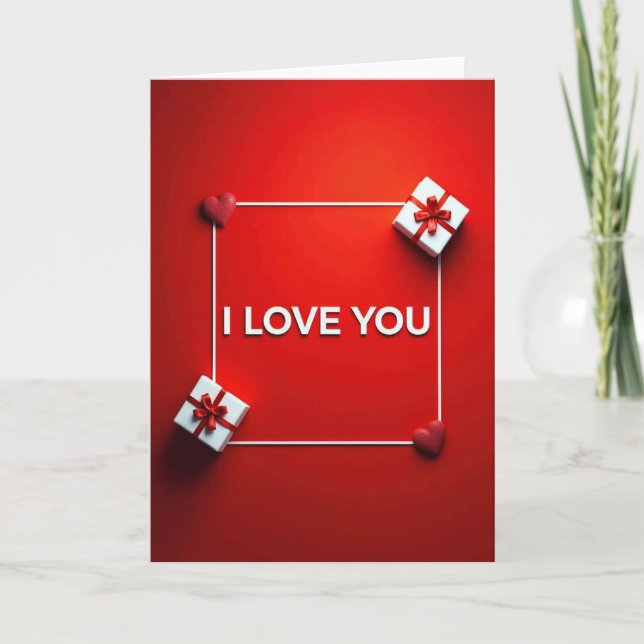 Heartfelt Minimalist Love Card (Front)