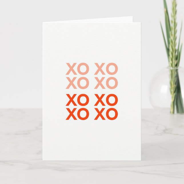 Heartfelt Minimalist Xo Card (Front)