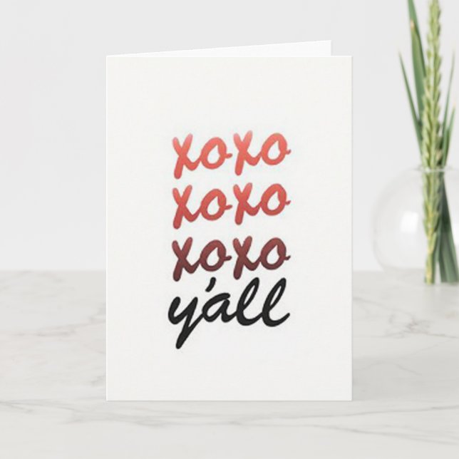 Heartfelt Minimalist Xoxo Card (Front)