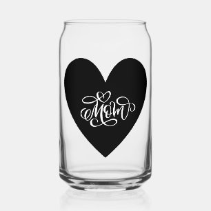 Heartfelt Mom Glass