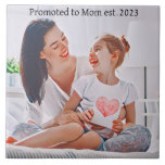 Heartfelt Mom Love Frame Ceramic Tile