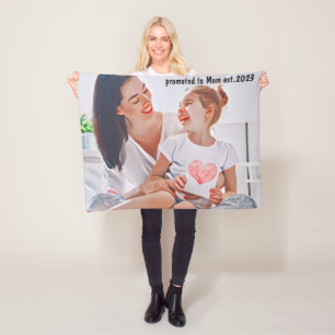 Heartfelt Mom Love Frame Fleece Blanket