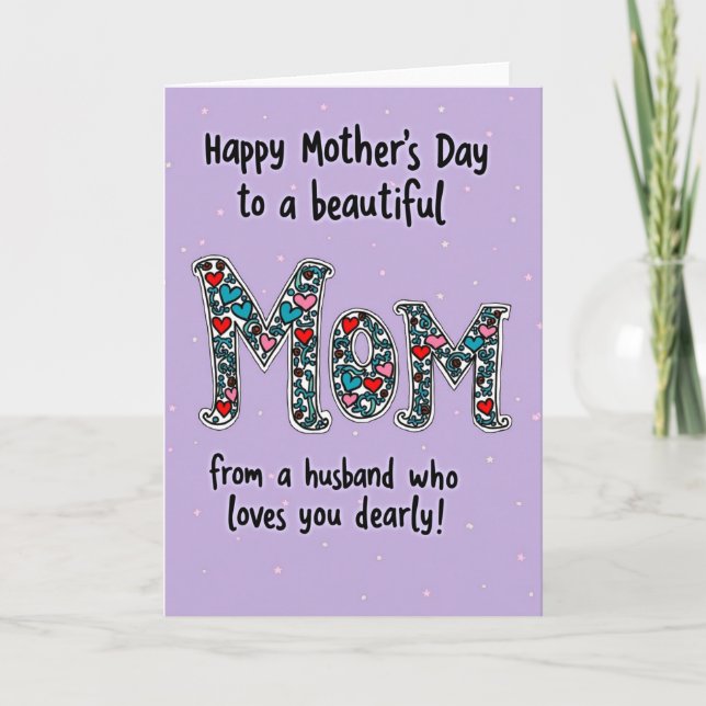 Heartfelt Mom Message Card (Front)