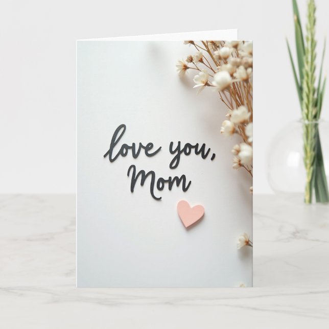 Heartfelt Mom Script Card (Front)