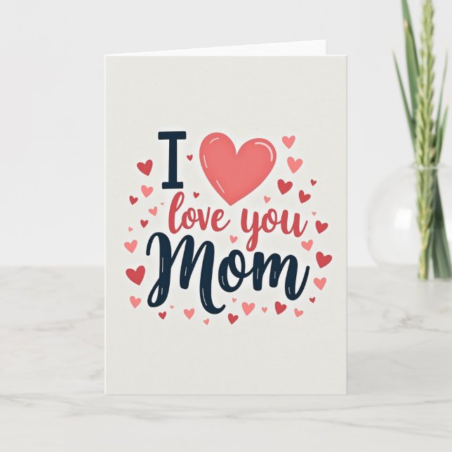 Heartfelt Mom Tribute Design Card (Front)