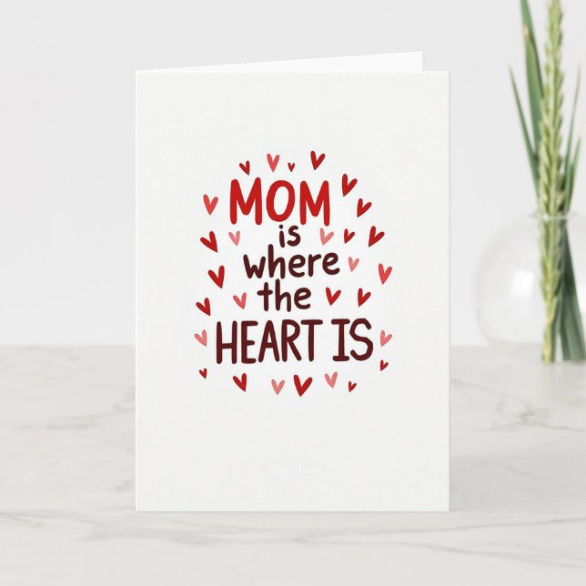 Heartfelt Moms Day Art Card (Front)