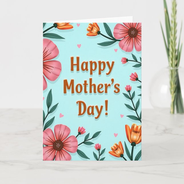 Heartfelt Moms Day Scene Card (Front)