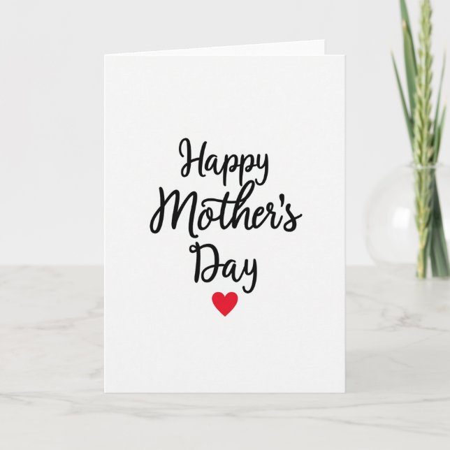 Heartfelt Mother Message Card (Front)