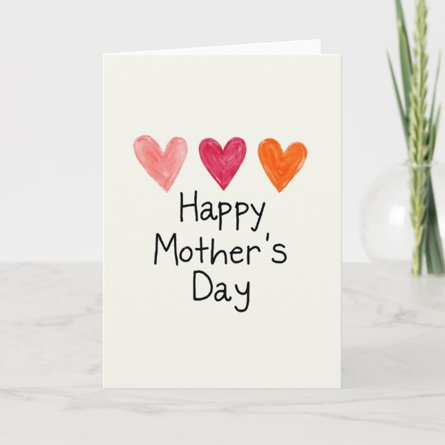 Heartfelt Mothers Day Art Card (Front)
